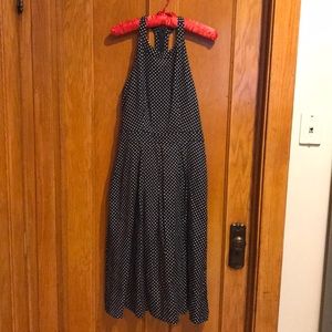 Halter tea length dress